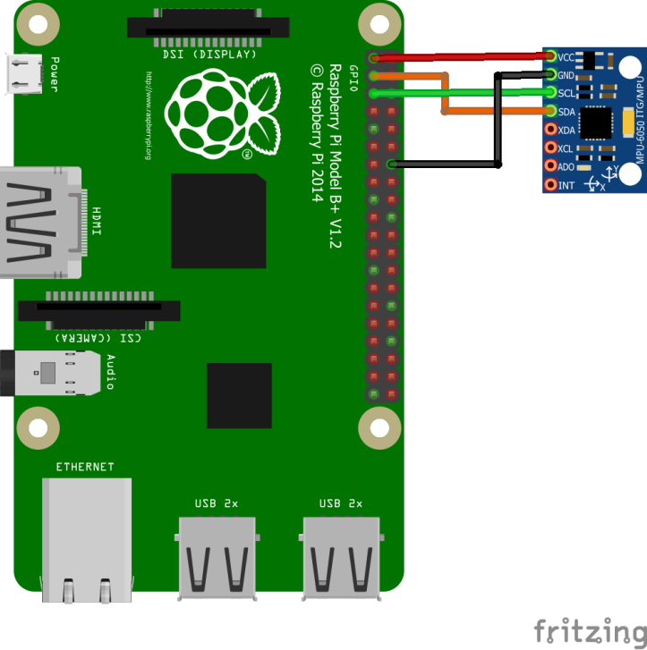 How to Interface MPU6050 (Accelerometer) with Raspberry pi using Python